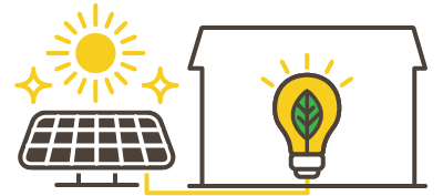 【イメージ図】太陽光発電システム設置工事